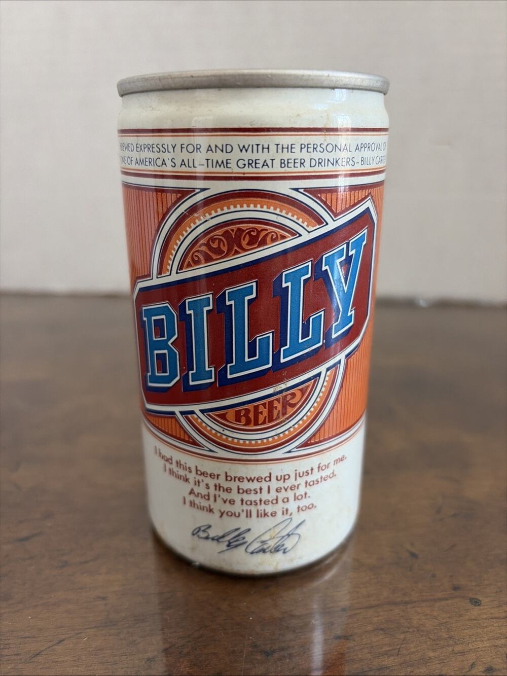 Vintage Billy Empty Pull Top Beer Can Busch Carter Louisville Kentucky